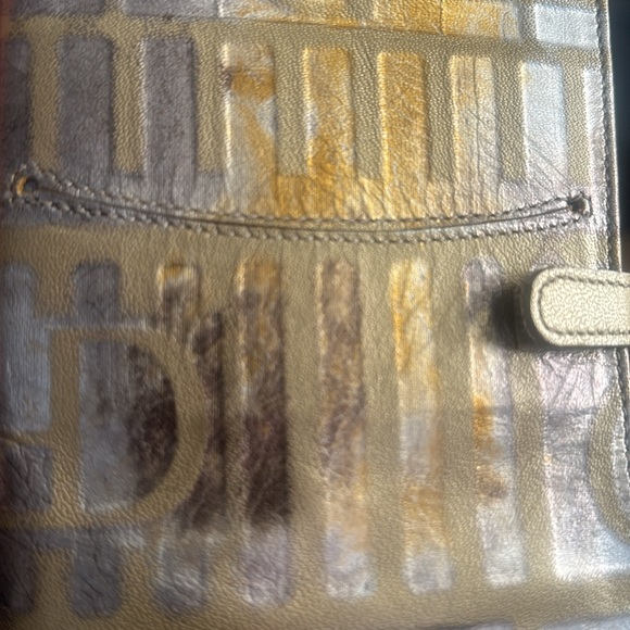Due Fratelli distressed gold and silver leather cc case - Picture 7 of 7
